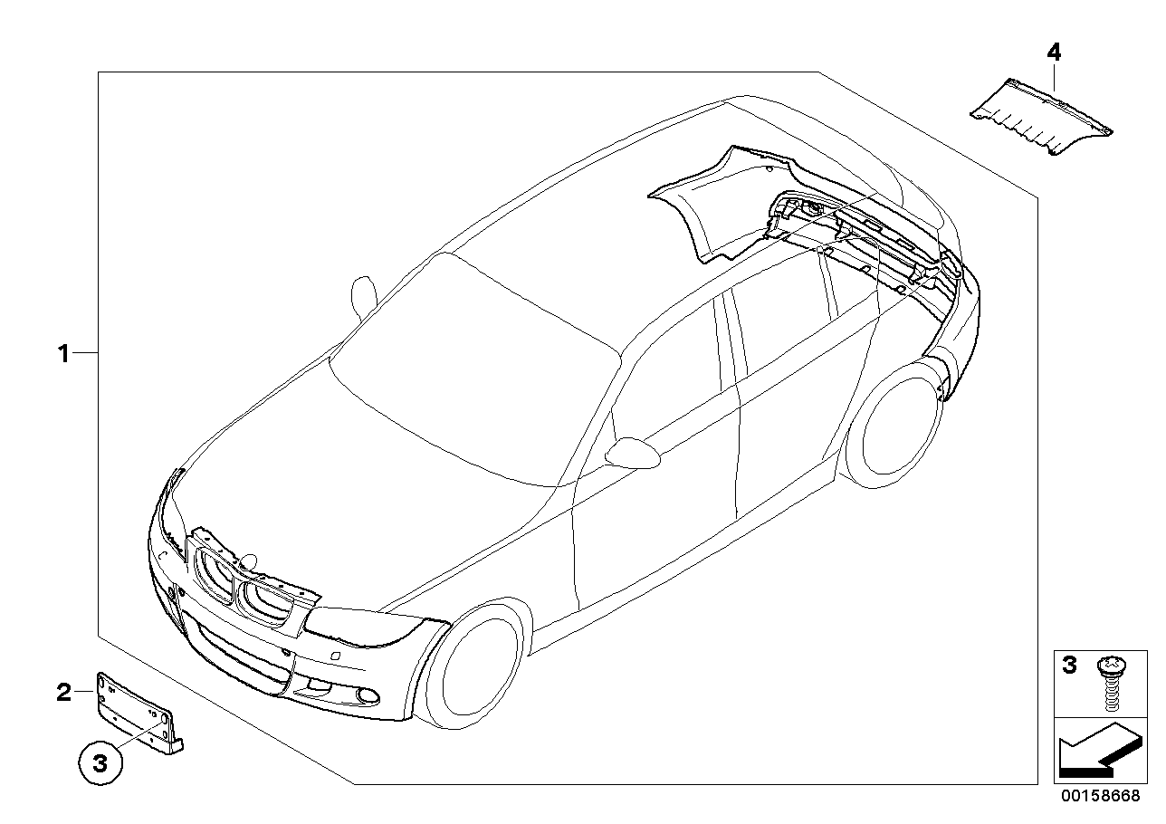 Genuine BMW 51777118160 E82 E87 E88 Supporting Ledge Right (Inc. 125i, 116i 2.0 & 128i) | ML Performance UK Car Parts