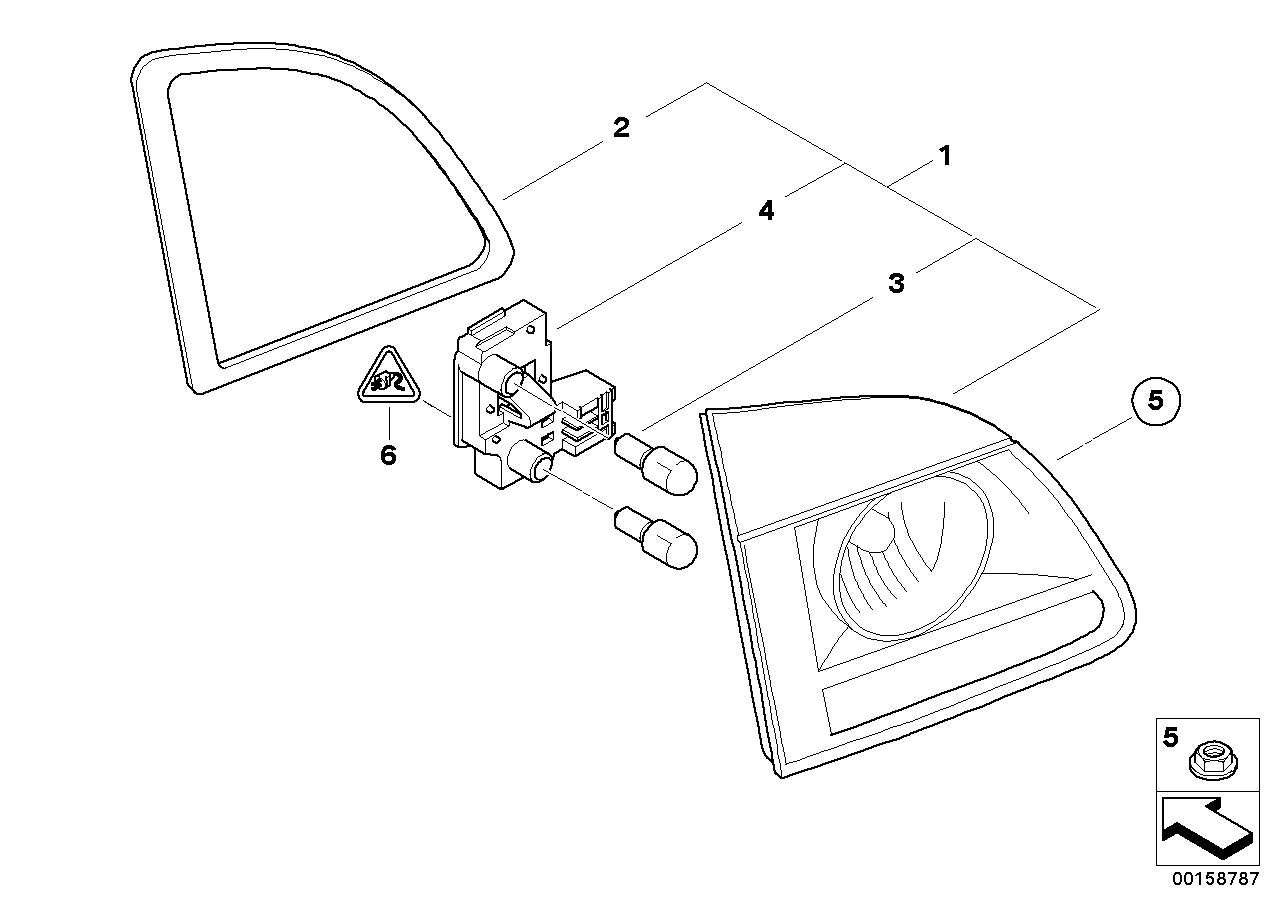 Genuine BMW 63126941465 E61 Seal, Rear Light,Luggage-Compartment Lid (Inc. 550i, 525xi & 545i) | ML Performance UK Car Parts