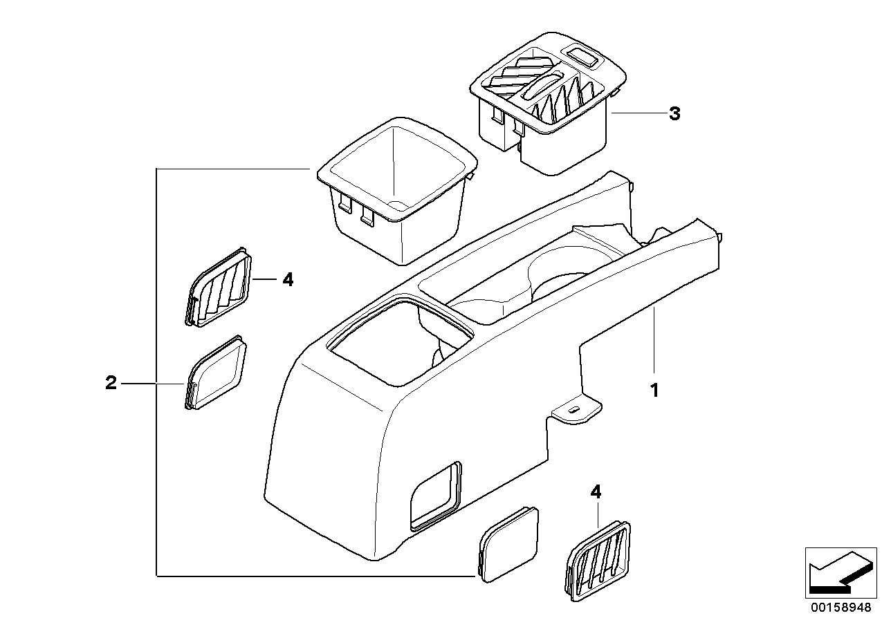 Genuine BMW 52309115741 F15 G05 E70 Grill, Air Discharge, Left (Inc. X5) | ML Performance UK Car Parts