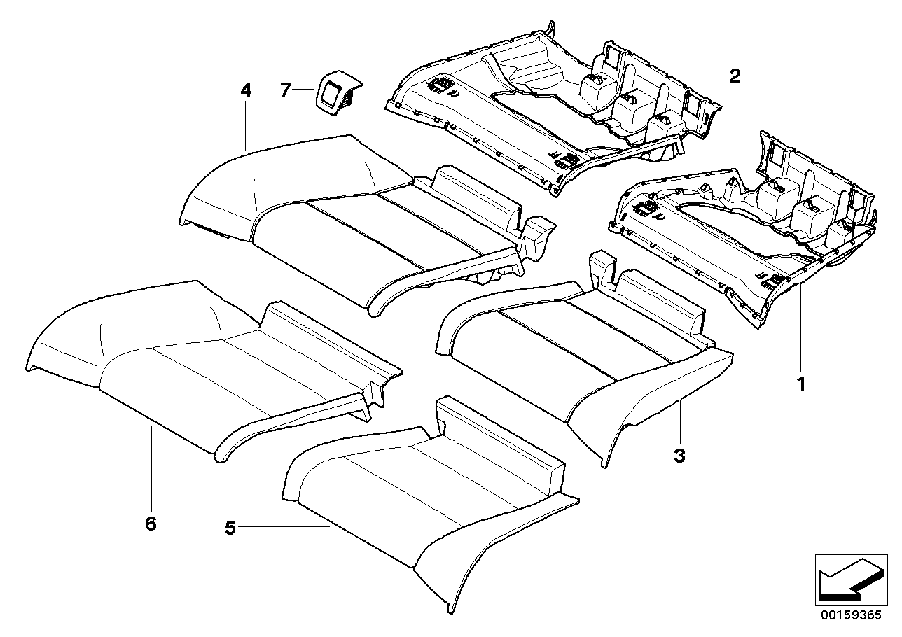 Genuine BMW 52207246643 E93 Seat Cover Leather Left GRAU (Inc. 320i, 325d & 330i) | ML Performance UK Car Parts