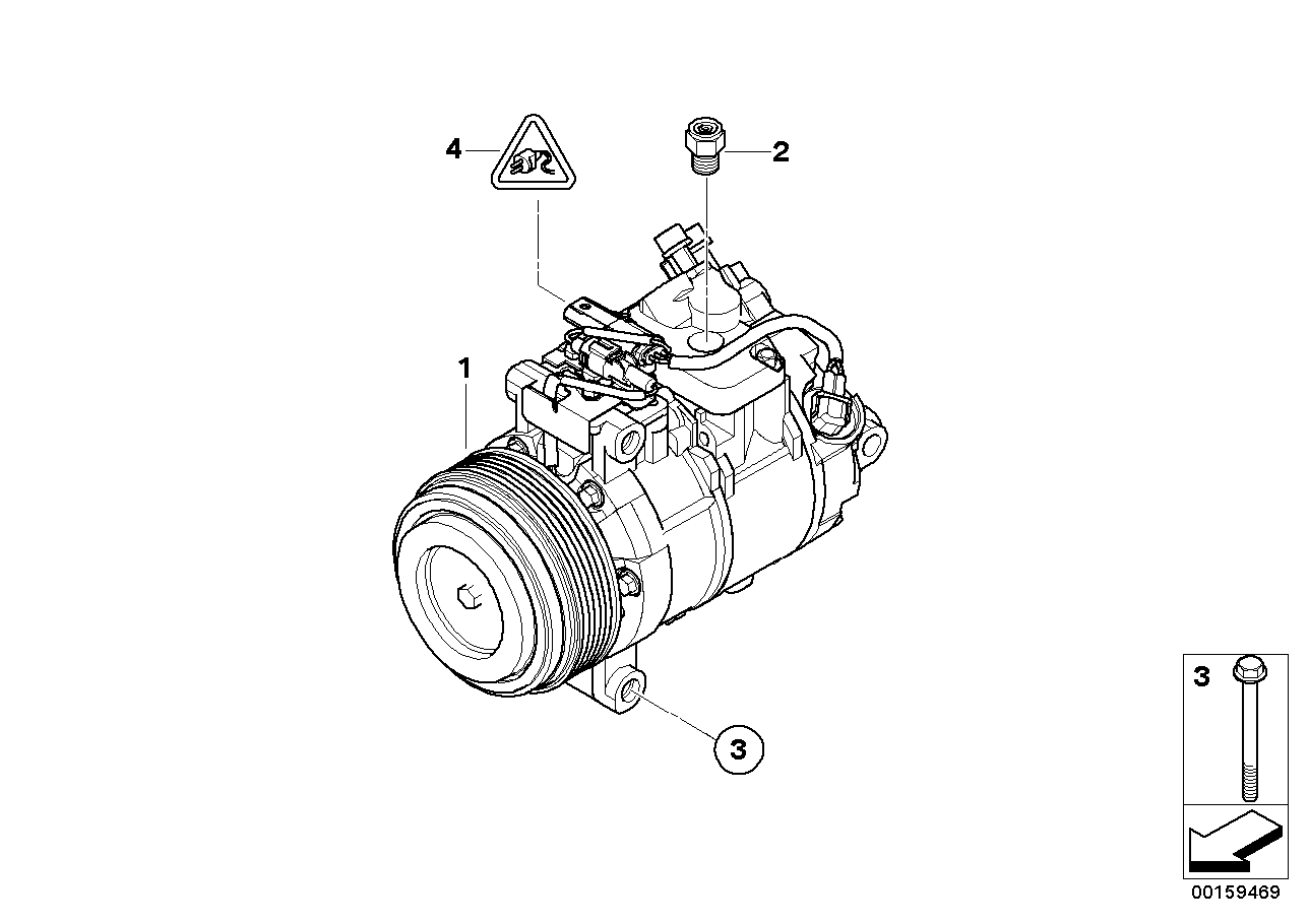 Genuine BMW 64526910463 E61 E60 E64 Relief Valve (Inc. 330i, 630i & 135i) | ML Performance EU Car Parts