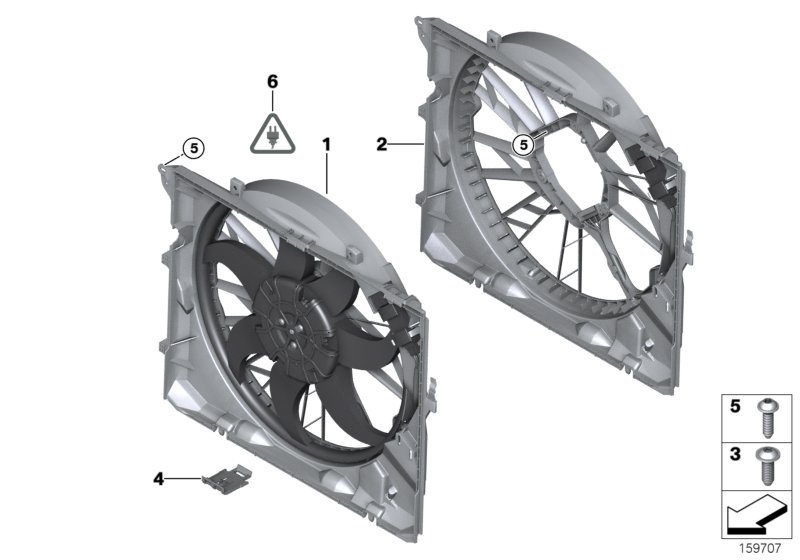 Genuine BMW 17427533276 E87 E82 E90 Fan Shroud (Inc. 125i, 325i & 320i) | ML Performance UK Car Parts