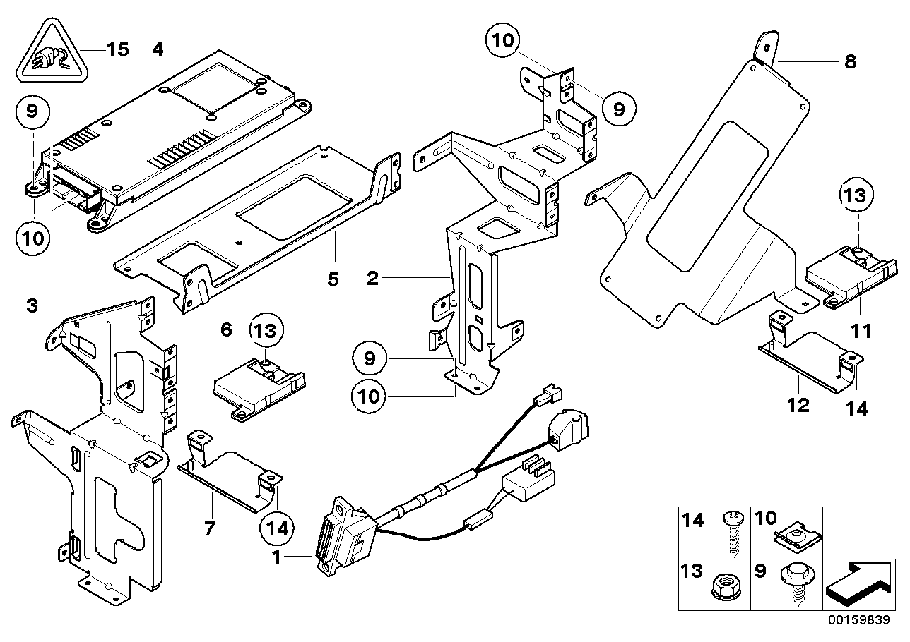 Genuine BMW 84136913304 E46 Bracket Transmitter-Receiver (Inc. 316i, 316i 1.6 & 330Ci) | ML Performance UK Car Parts