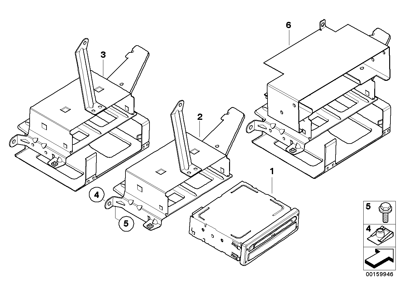 Genuine BMW 65103405144 E83 Bracket Navigation Computer/Video Module (Inc. X3) | ML Performance UK Car Parts