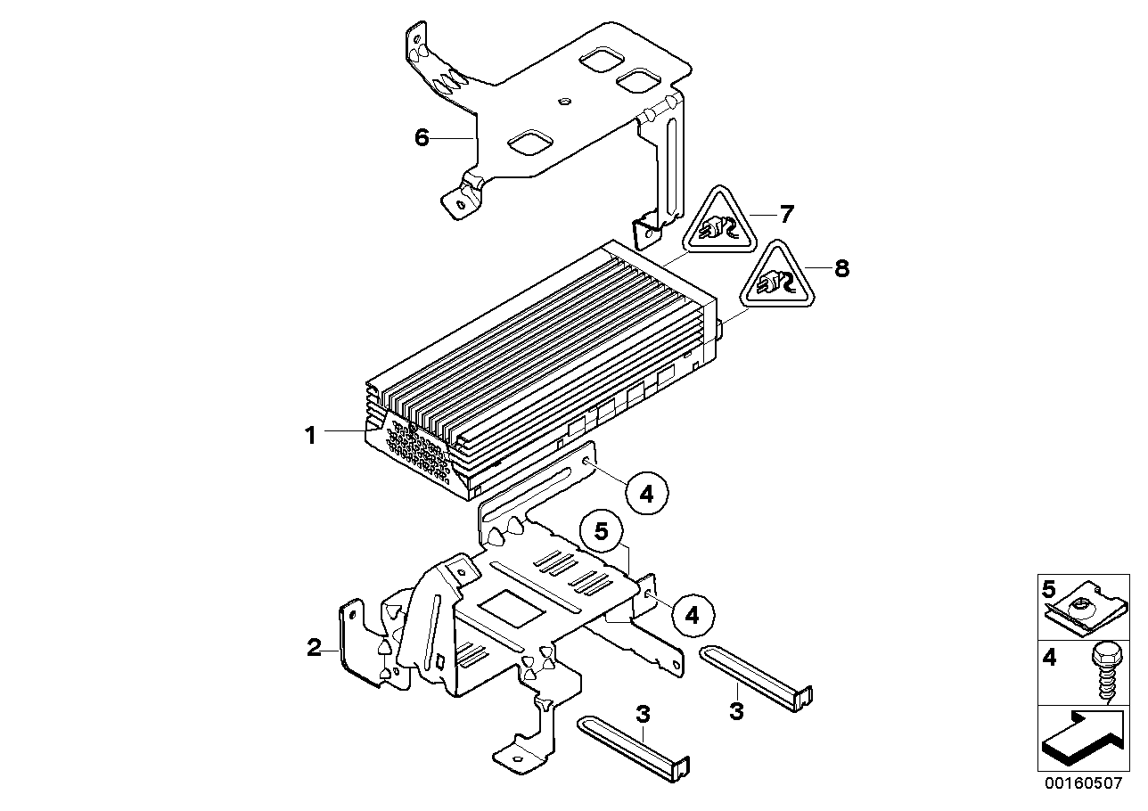 Genuine BMW 65156927000 E63 E64 Holder Amplifier/Video Module (Inc. 645Ci, 650i & M6) | ML Performance UK Car Parts