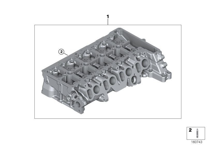 Genuine BMW 11127812604 F20 F21 Cylinder Head (Inc. 114d & 116d ed) | ML Performance UK Car Parts