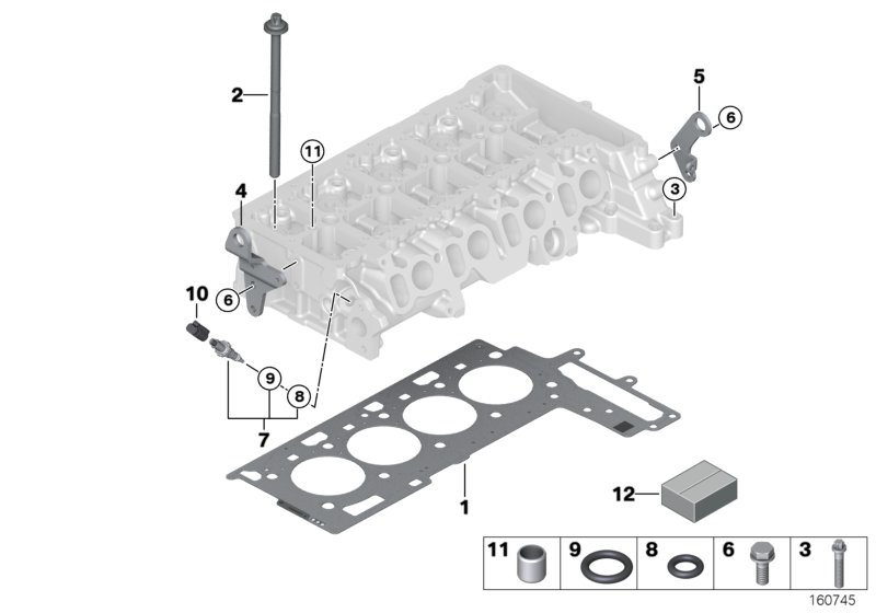 Genuine BMW 11127811594 E81 E84 E87 Gasket Set Cylinder Head Asbestos Free (Inc. 123d & X1 23dX) | ML Performance UK Car Parts