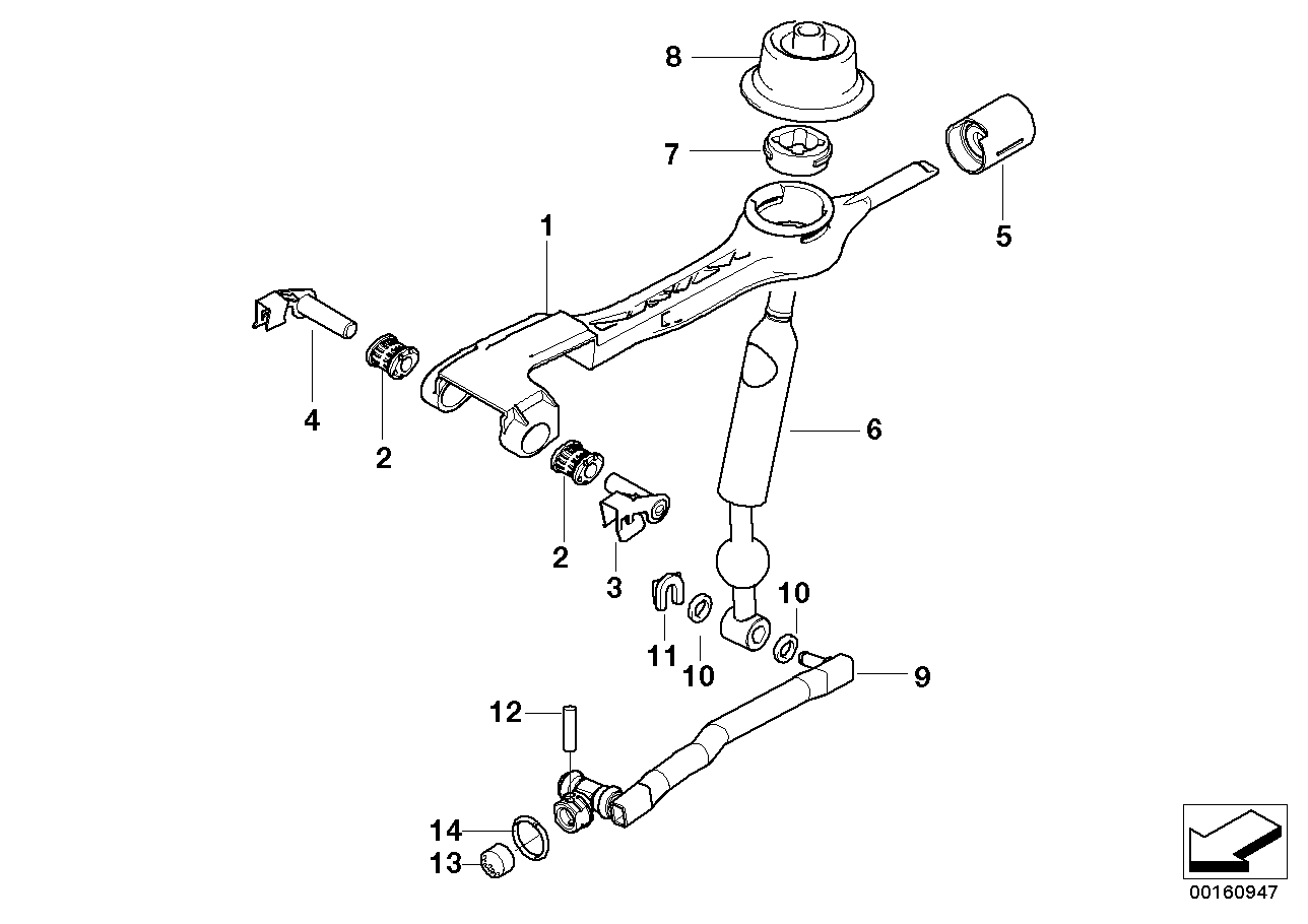 Genuine BMW 25117527259 E46 Shift Lever (Inc. 330d, 330Cd & M3) | ML Performance UK Car Parts