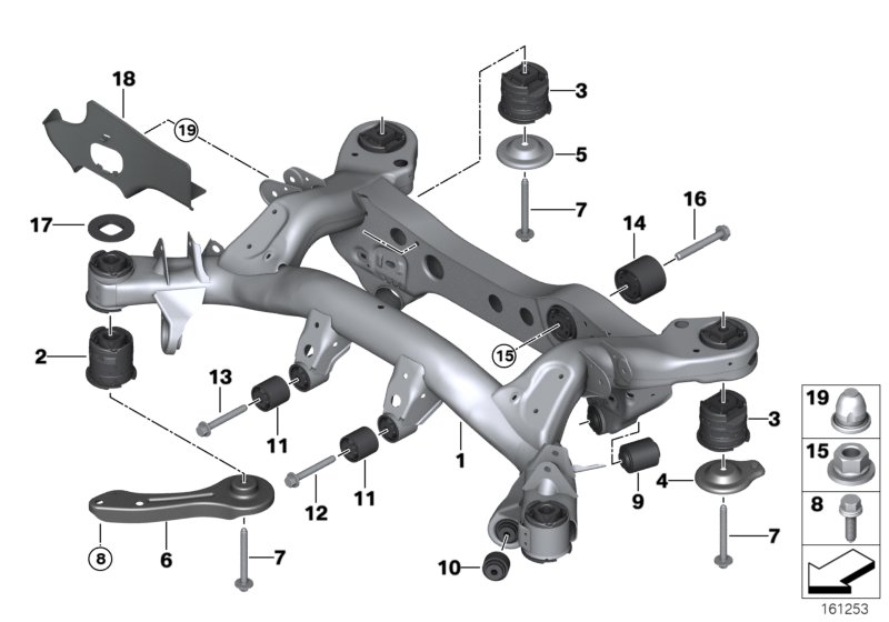 Genuine BMW 33306776888 E91 Stopper, Rear Right (Inc. 330xi) | ML Performance UK Car Parts