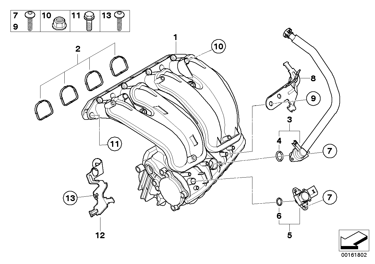 Genuine BMW Mini 13628657300 F25 E84 E83 Differential Pressure Sensor (Inc. 760Li, Z4 2.5i & Coupé) | ML Performance UK Car Parts