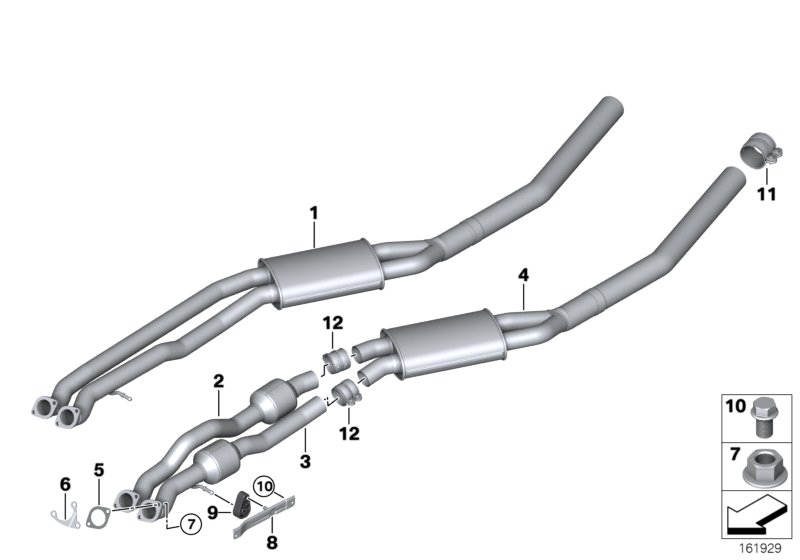 Genuine BMW 18207548742 E70 E71 Bracket, Front Muffler (Inc. X5 3.0si & X6 35iX) | ML Performance UK Car Parts