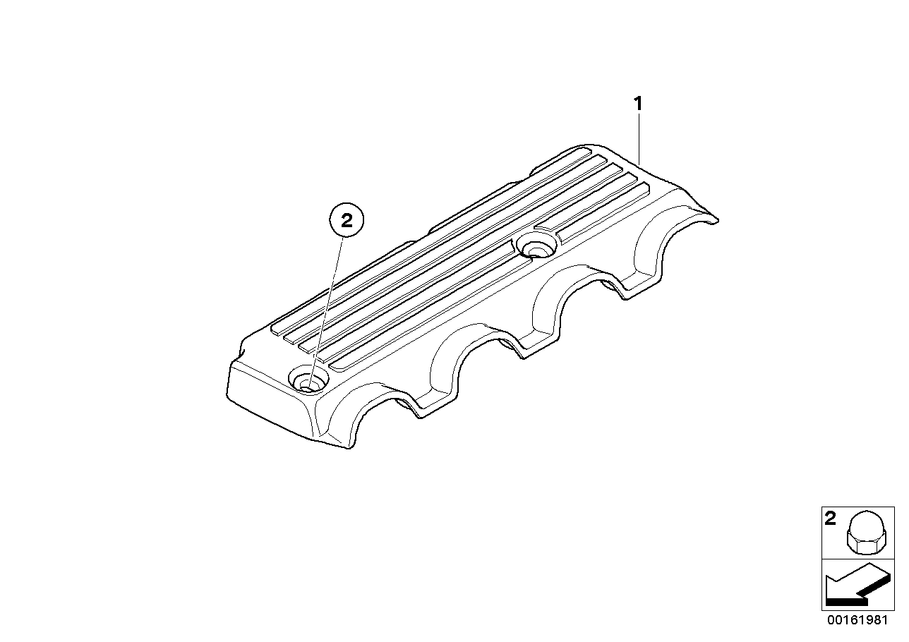 Genuine BMW 11617571703 E93 E92 E91 Cover, Acoustic (Inc. X1 18i, 120i & 320i) | ML Performance UK Car Parts