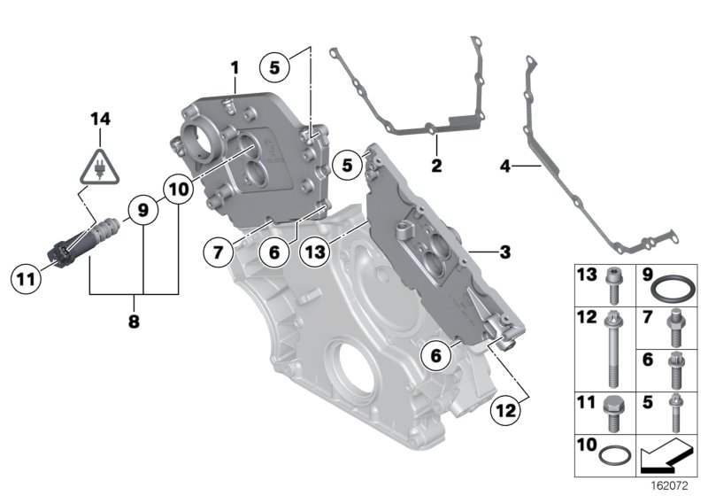 Genuine BMW 11148699005 G12 RR6 EWB Timing Case Cover, Top Zyl. 1-6 (Inc. 760i, M760iX & Ghost EWB) | ML Performance UK Car Parts