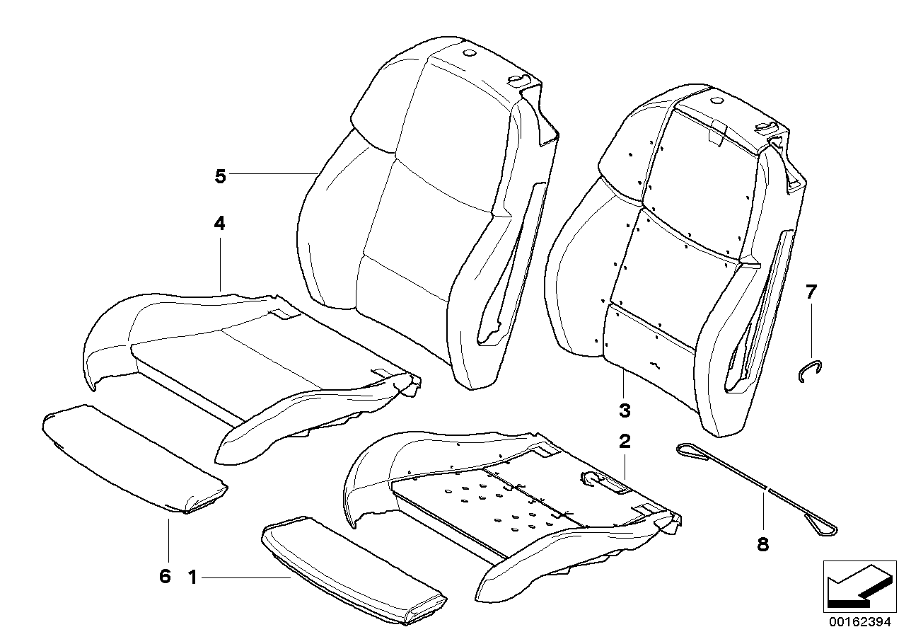 Genuine BMW 52108043091 E92 Cover Backrest Leather Left BAMBUSBEIGE (Inc. M3) | ML Performance UK Car Parts