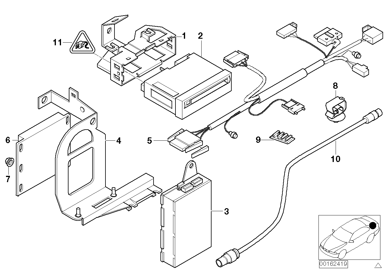 Genuine BMW 61128377432 E38 Connecting Lead, Navigation (Inc. 750i, 750iLP & 740d) | ML Performance UK Car Parts