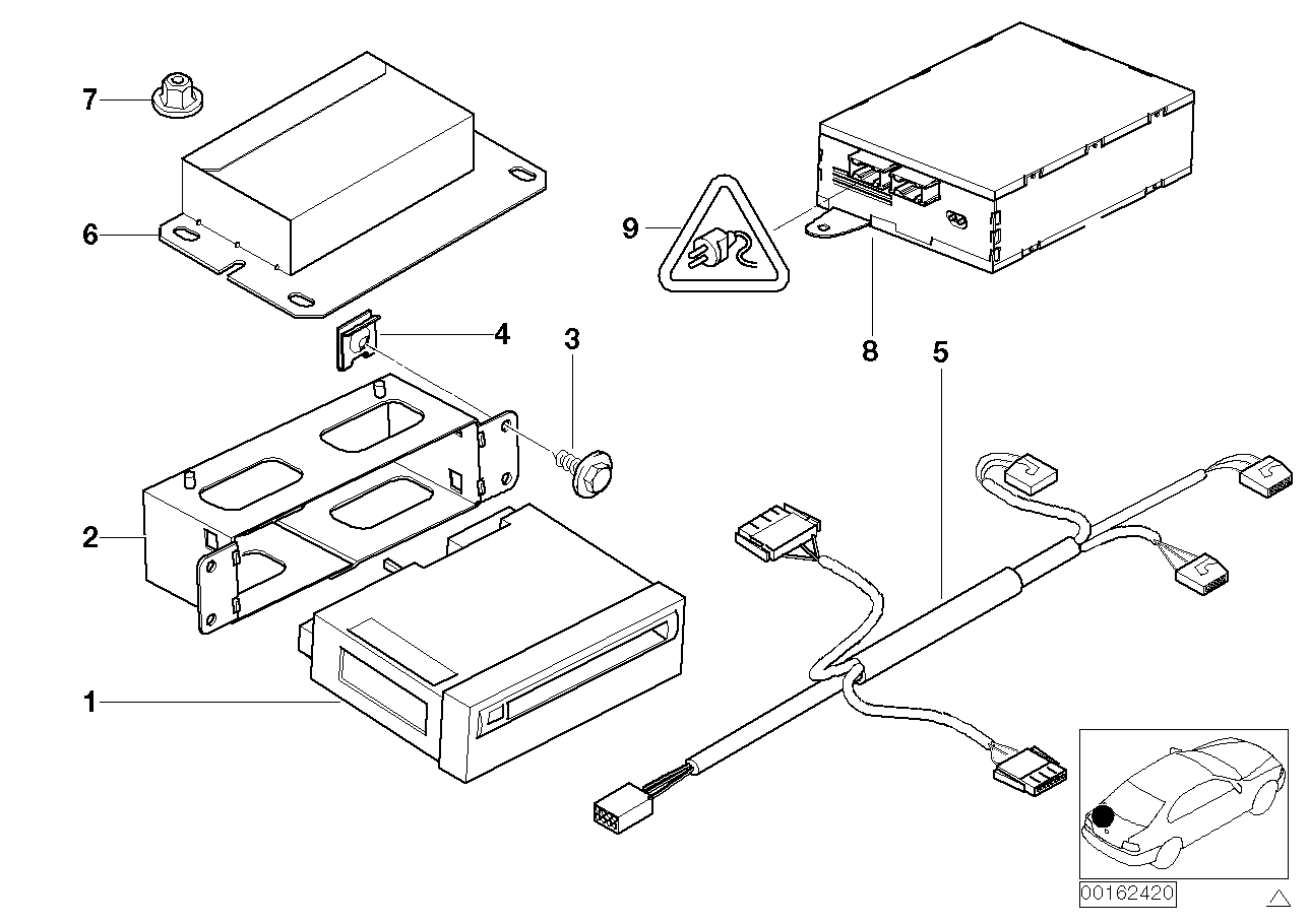 Genuine BMW 61126919758 E53 Connecting Lead, Navigation (Inc. X5 3.0i, X5 4.4i & X5 3.0d) | ML Performance UK Car Parts