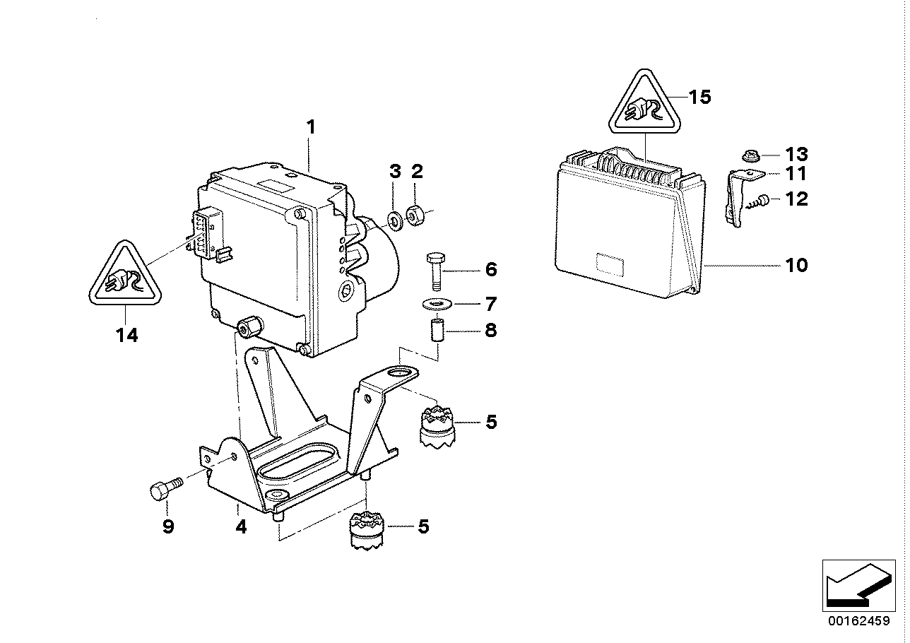 Genuine BMW 34521090918 E34 Basic Control Unit Abs/Asc+T (Inc. 530i, 540i & 525i) | ML Performance UK Car Parts