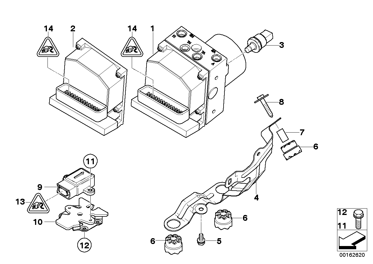 Genuine BMW 34516765429 E53 Rp Hydraulic Unit Dsc (Inc. X5) | ML Performance UK Car Parts