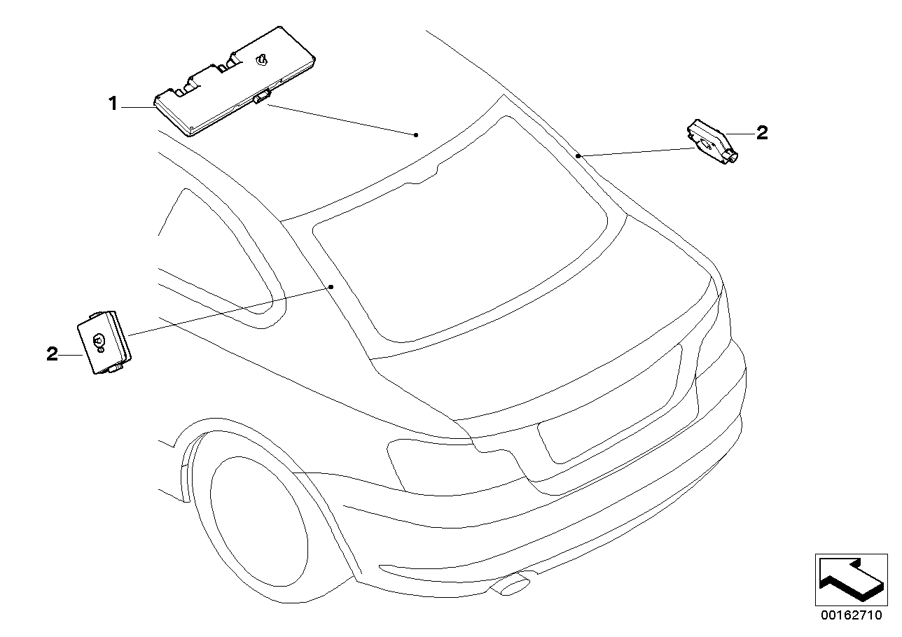 Genuine BMW 65209187643 E90 E92 Antenna Amplifier Diversity 315 MHZ (Inc. 320xd, 123d & M Coupé) | ML Performance UK Car Parts