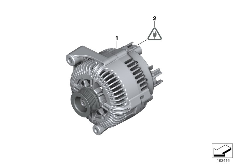 Genuine BMW 12317837691 E85 E86 Exch. Generator 150A (Inc. Z4 M3.2) | ML Performance UK Car Parts