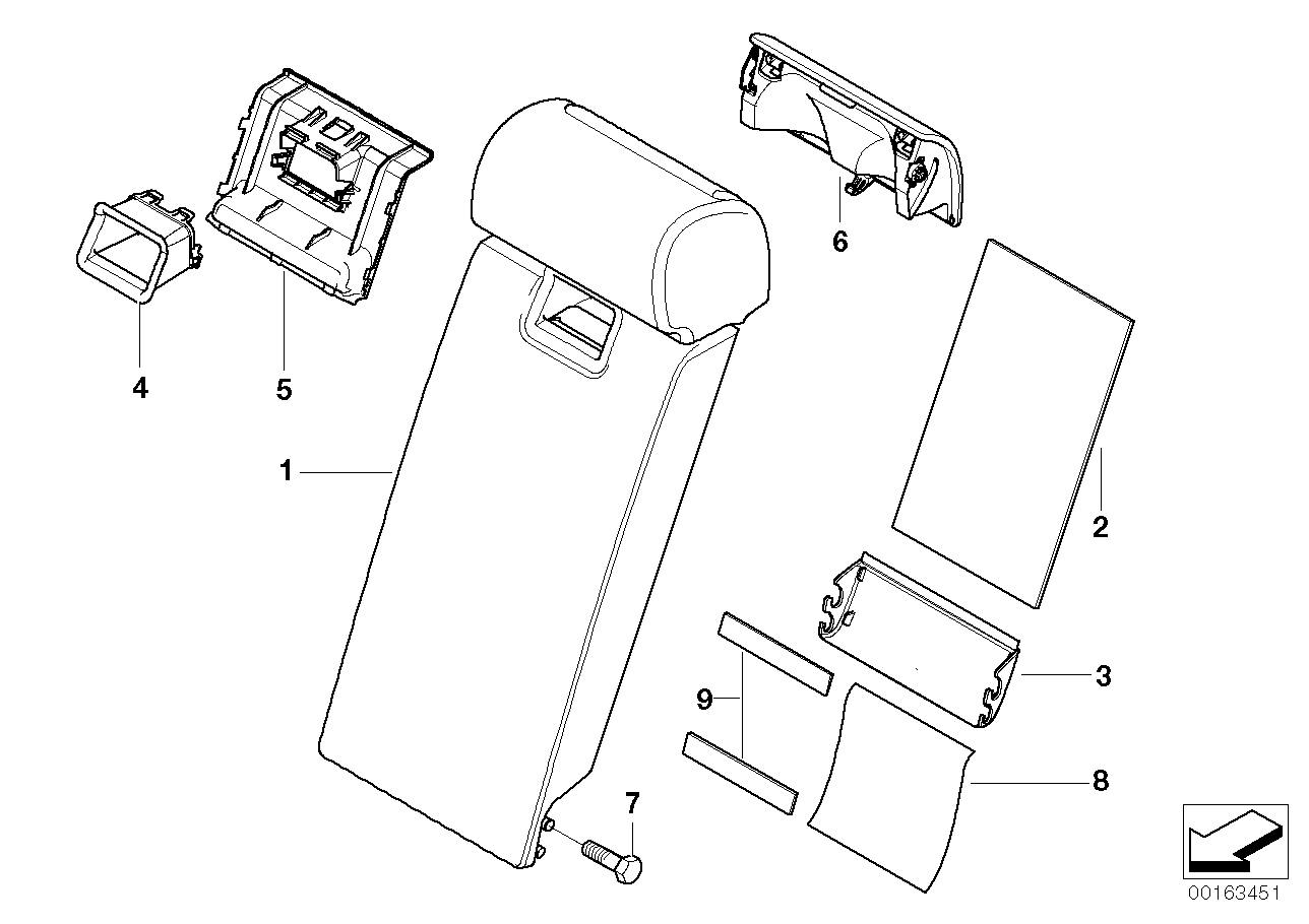 Genuine BMW 52203422260 E83 Multi-Purpose Armrest SCHWARZ (Inc. X3) | ML Performance UK Car Parts