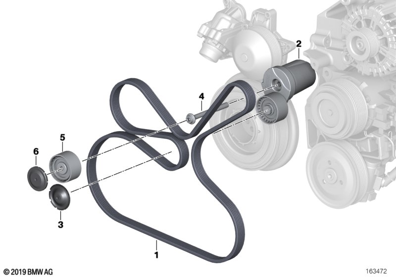 Genuine BMW 11287800334 F07 E83 E70 Mechanical Belt Tensioner (Inc. X5 30dX, 520d & 535dX) | ML Performance UK Car Parts