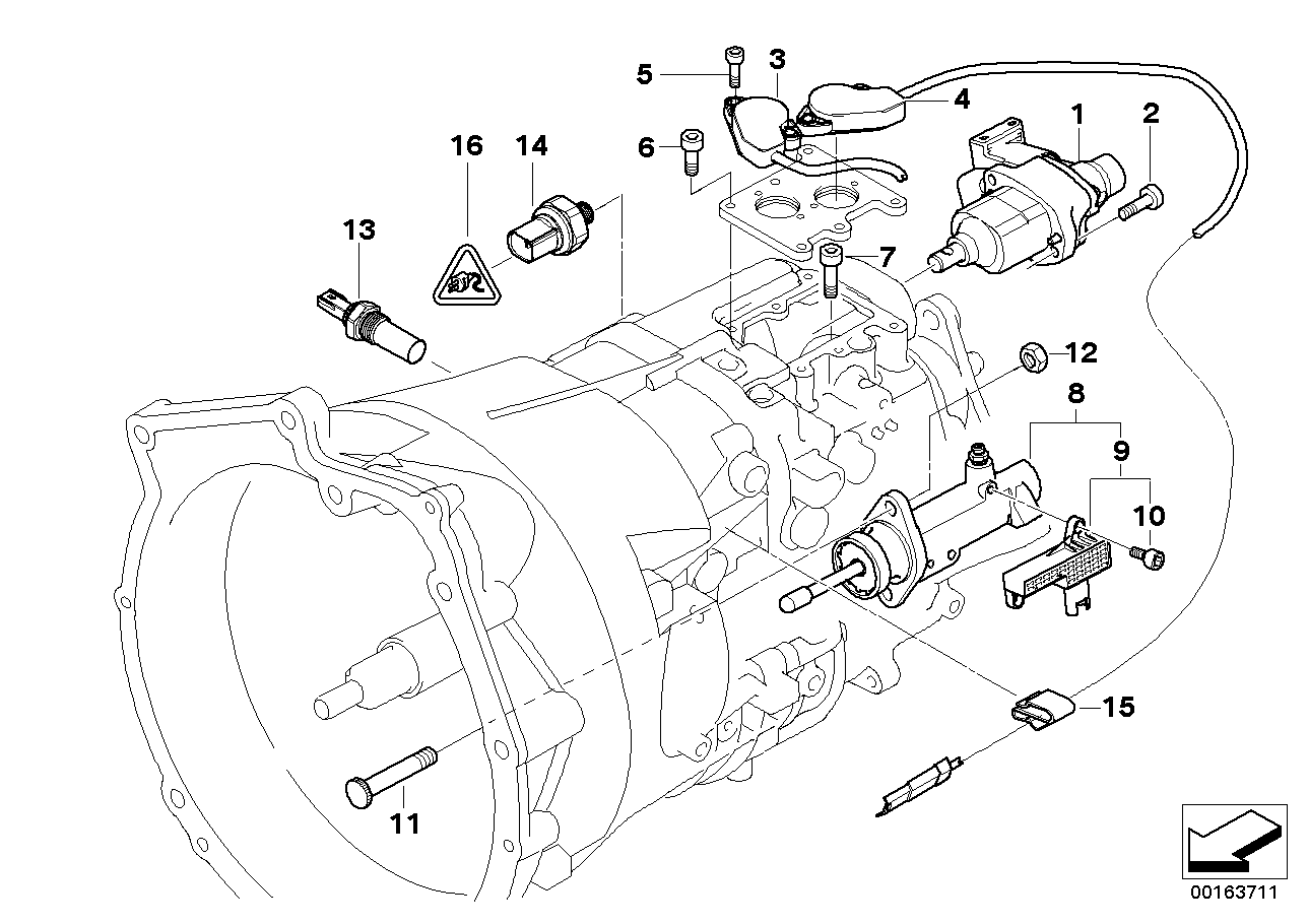 Genuine BMW 21547507022 E46 Clutch Actuator With Position Sensor (Inc. 325Ci, 325i & 330Ci) | ML Performance UK Car Parts