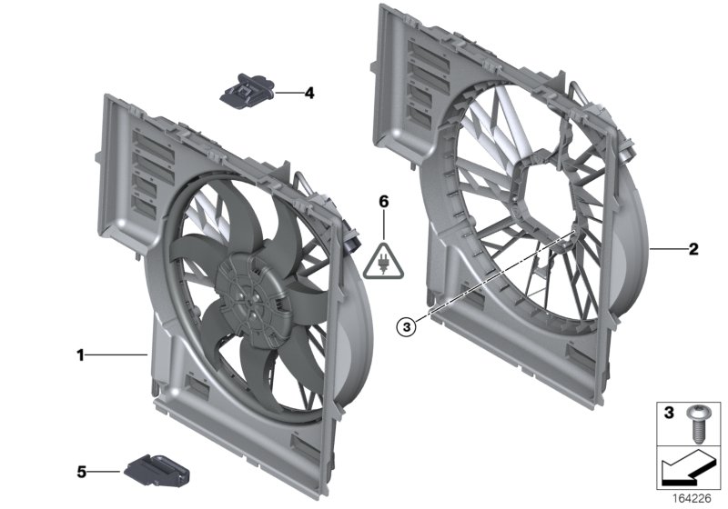 Genuine BMW 17107524294 E53 Fan Shroud (Inc. X5) | ML Performance UK Car Parts