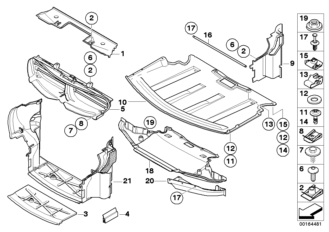 Genuine BMW 51757009723 E63 E64 Engine Compartment Screening, Front (Inc. 650i, 645Ci & 635d) | ML Performance UK Car Parts