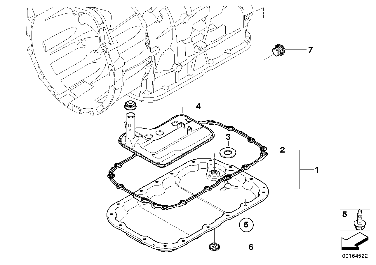 Genuine BMW 24117572618 E87 E88 E83 Gasket, Oil Pan (Inc. X1 25iX, 320i & 328xi) | ML Performance UK Car Parts