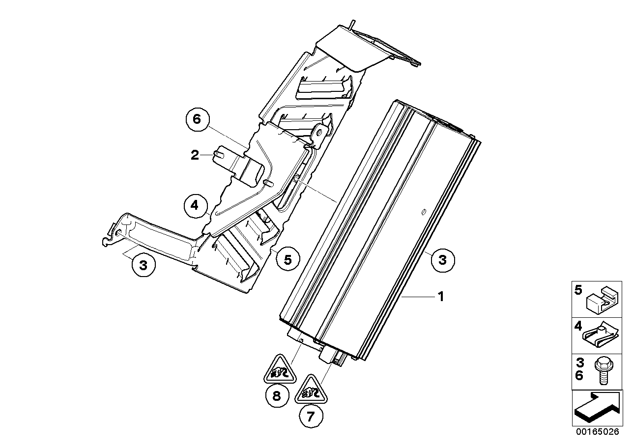 Genuine BMW 65159112580 E71 E72 Holder Amplifier (Inc. Hybrid X6 & X6) | ML Performance UK Car Parts