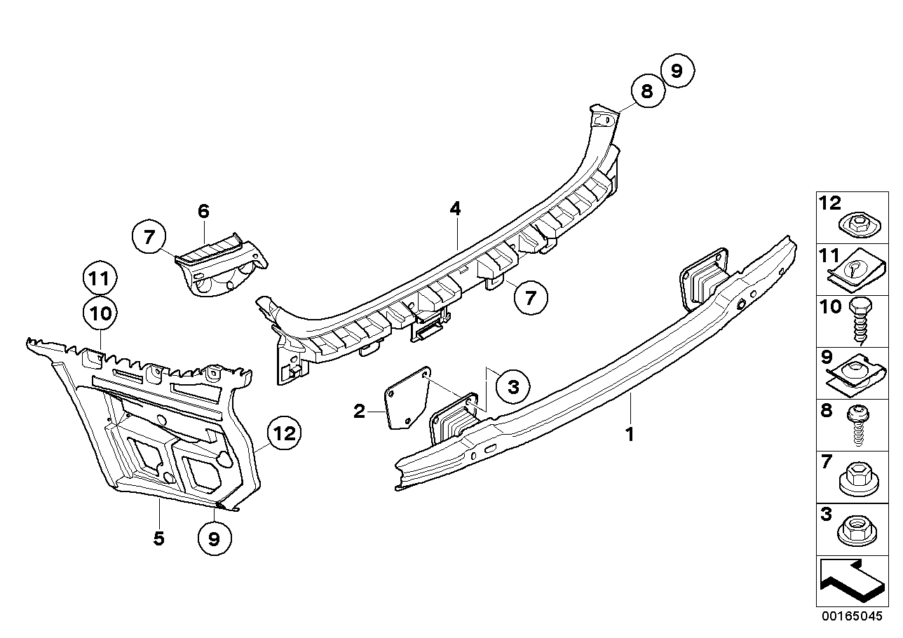 Genuine BMW 51128040879 E90 Guide, Rear Left M (Inc. M3) | ML Performance UK Car Parts