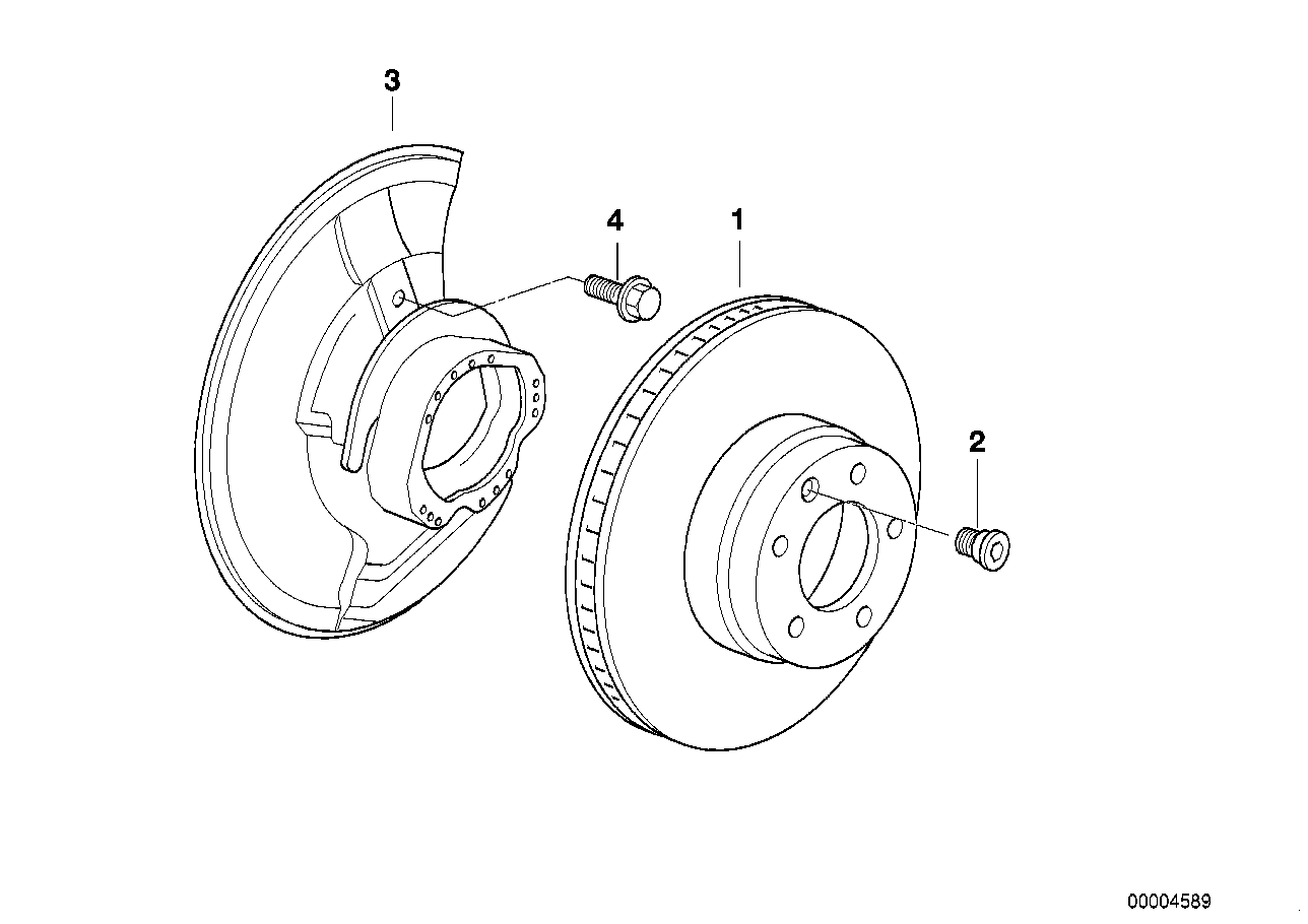 Genuine BMW 34116757754 E38 Brake Disc, Ventilated 334X32 (Inc. 740iLP & 750iLS) | ML Performance UK Car Parts