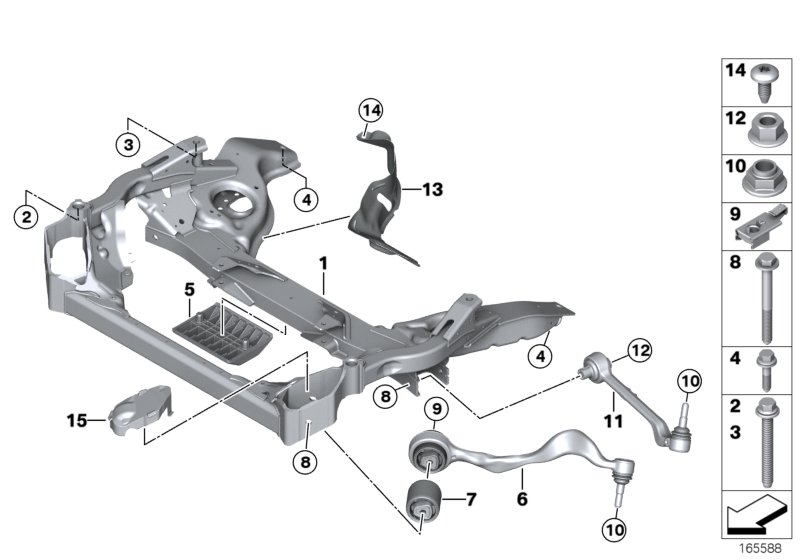 Genuine BMW 31102283577 E90 E92 Wishbone, Left (Inc. M & M3) | ML Performance UK Car Parts