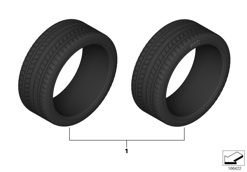 Genuine BMW 36122456206 F39 Nokian Wr D4 225/55R17 97H (Inc. X2) | ML Performance UK Car Parts