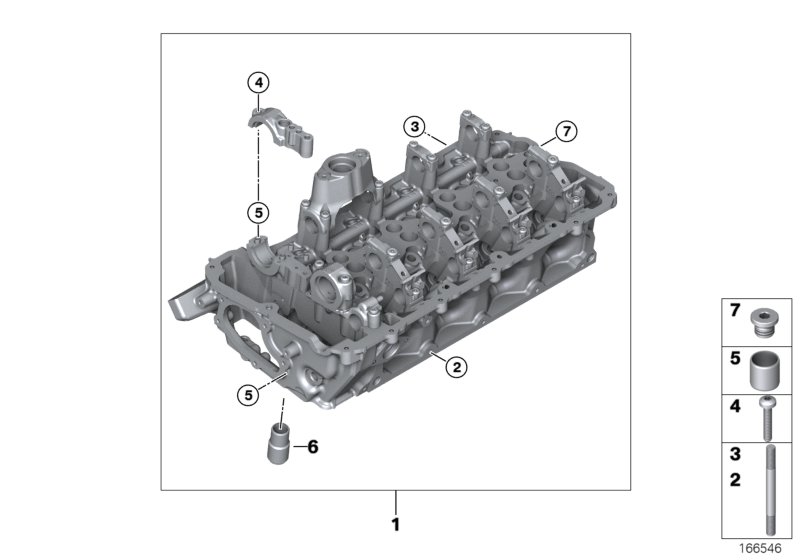 Genuine BMW 11127600478 F01 F02 Cylinder Head Zyl.5-8 (Inc. Alpina B7X, Alpina B7L & Alpina B7) | ML Performance UK Car Parts