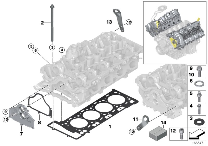 Genuine BMW 11127566279 F10 F03 Cover Zyl. 5-8 (Inc. 750iX, X6 M & 750i) | ML Performance UK Car Parts