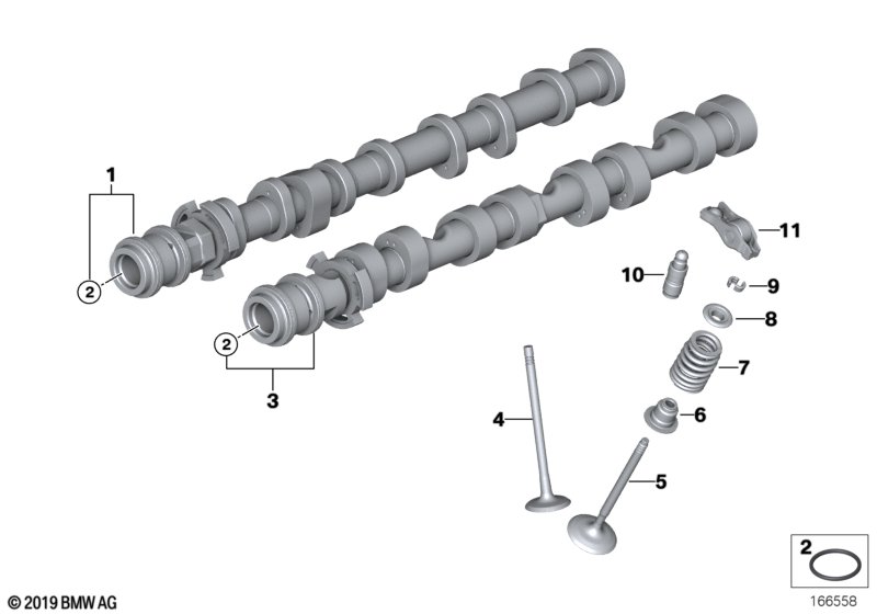 Genuine BMW 11317613932 F07 F16 F02 Camshaft Exhaust Zyl. 5-8 (Inc. Alpina B7L, Alpina B7LX & X6 50iX) | ML Performance UK Car Parts