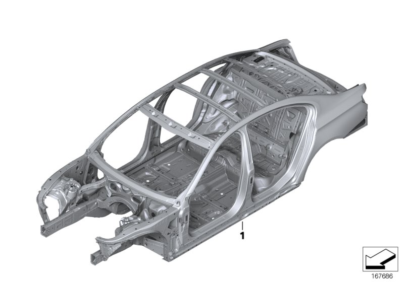 Genuine BMW 41117204175 F02 F01 F03 Left Rear Seat Console (Inc. 760Li, 730Li & Hybrid 7) | ML Performance UK Car Parts