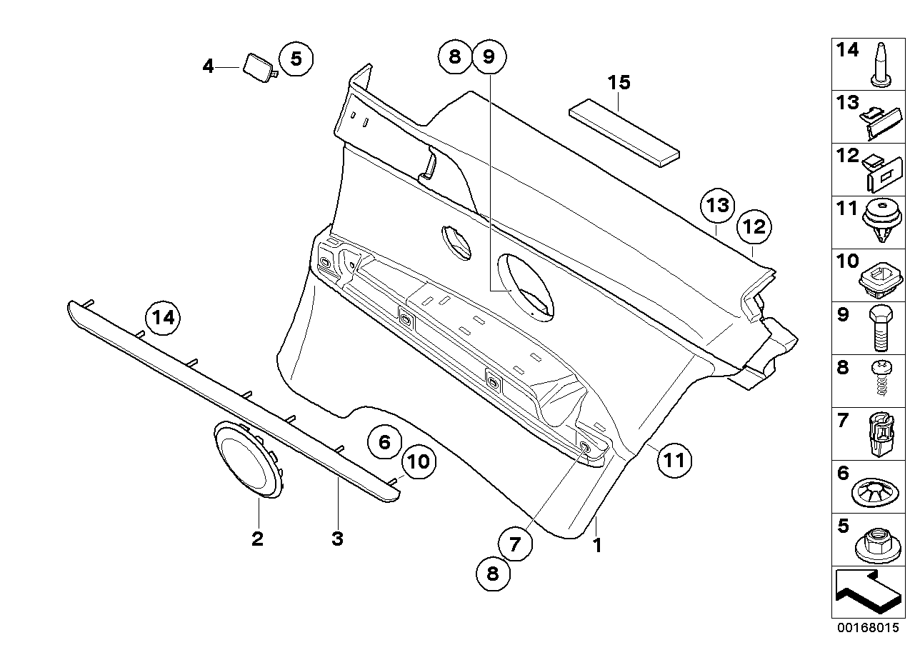 Genuine BMW 51419132344 E92 Trim Cover, Seat Belt Extender, Right CHROM (Inc. 323i, 335is & 328i) | ML Performance UK Car Parts