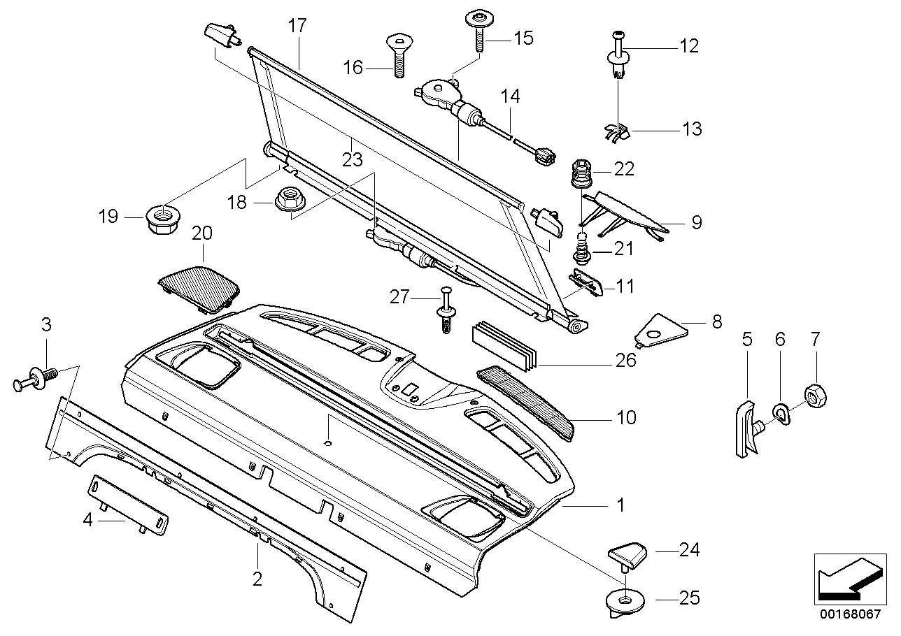 Genuine BMW 51468227689 E39 Cover F Child Seat Fixing GRAU (Inc. 525i, 530d & 540i) | ML Performance UK Car Parts