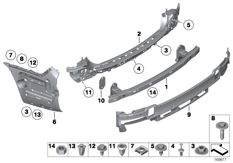 Genuine BMW 51127183885 F03 F01 F02 Mount, Rear Left (Inc. 730d, 750LiX & 750dX) | ML Performance UK Car Parts