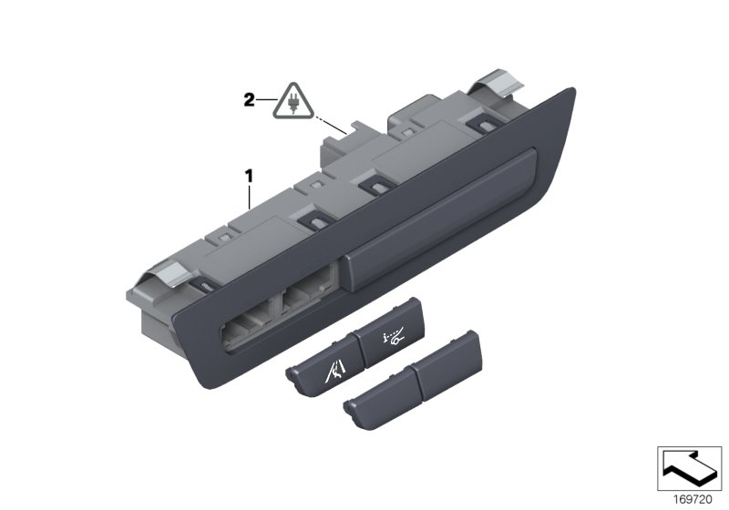 Genuine BMW 61319220149 F03 F06 F11 User Control, Driver Assistance System (Inc. 640iX, Alpina B7L & 750i) | ML Performance UK Car Parts