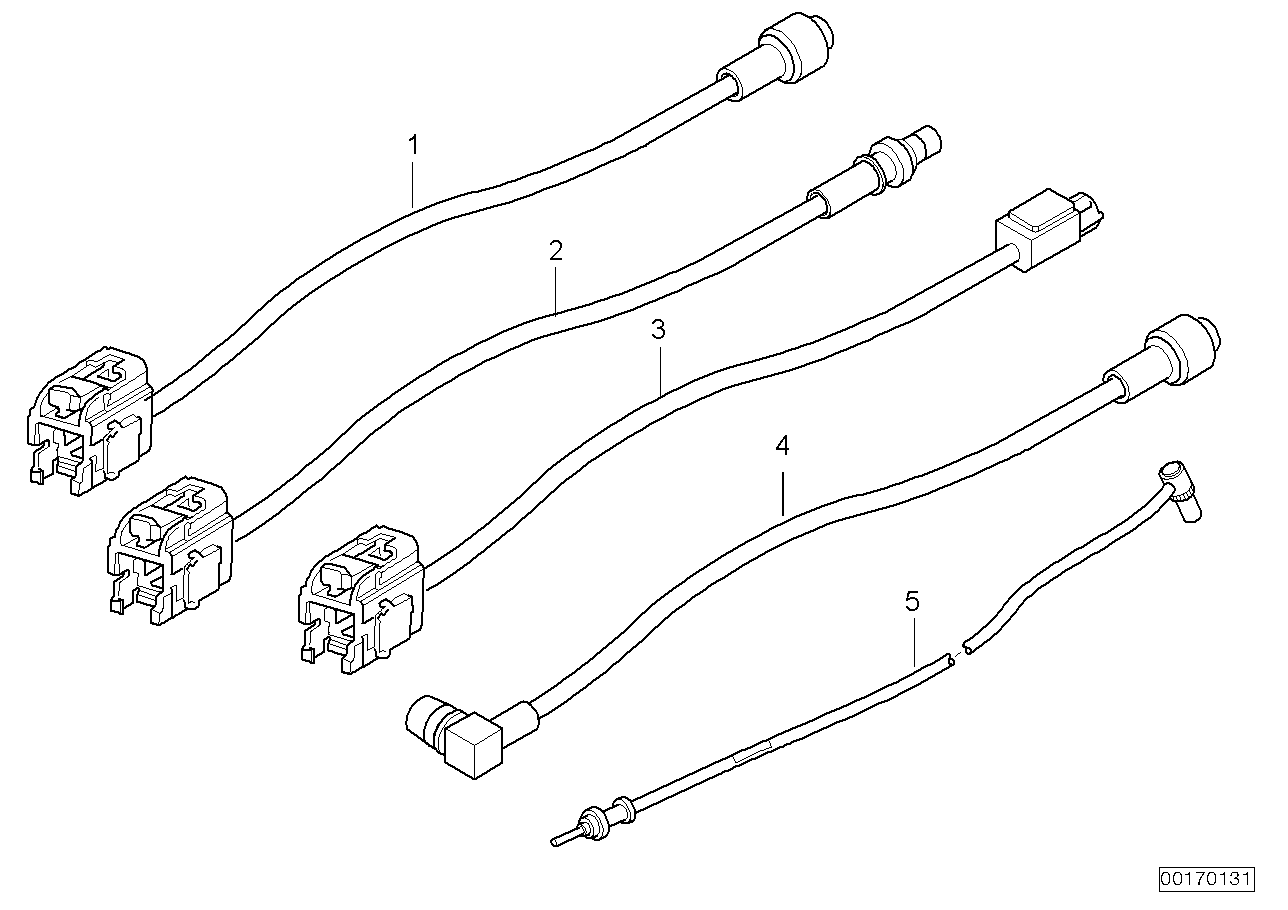 Genuine BMW 61126916315 E53 Antenna Cable, Audio/Video 3010mm (Inc. X5) | ML Performance UK Car Parts