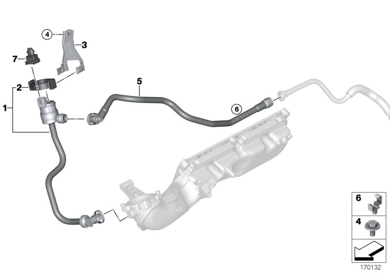 Genuine BMW 13907567396 F13 Fuel Tank Breather Line (Inc. 750LiX, 750LiS & Hybrid 7) | ML Performance UK Car Parts