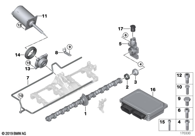 Genuine BMW 07119902859 E61 Fillister-Head Screw M5X12-ZNNIV SI (Inc. 735Li) | ML Performance UK Car Parts