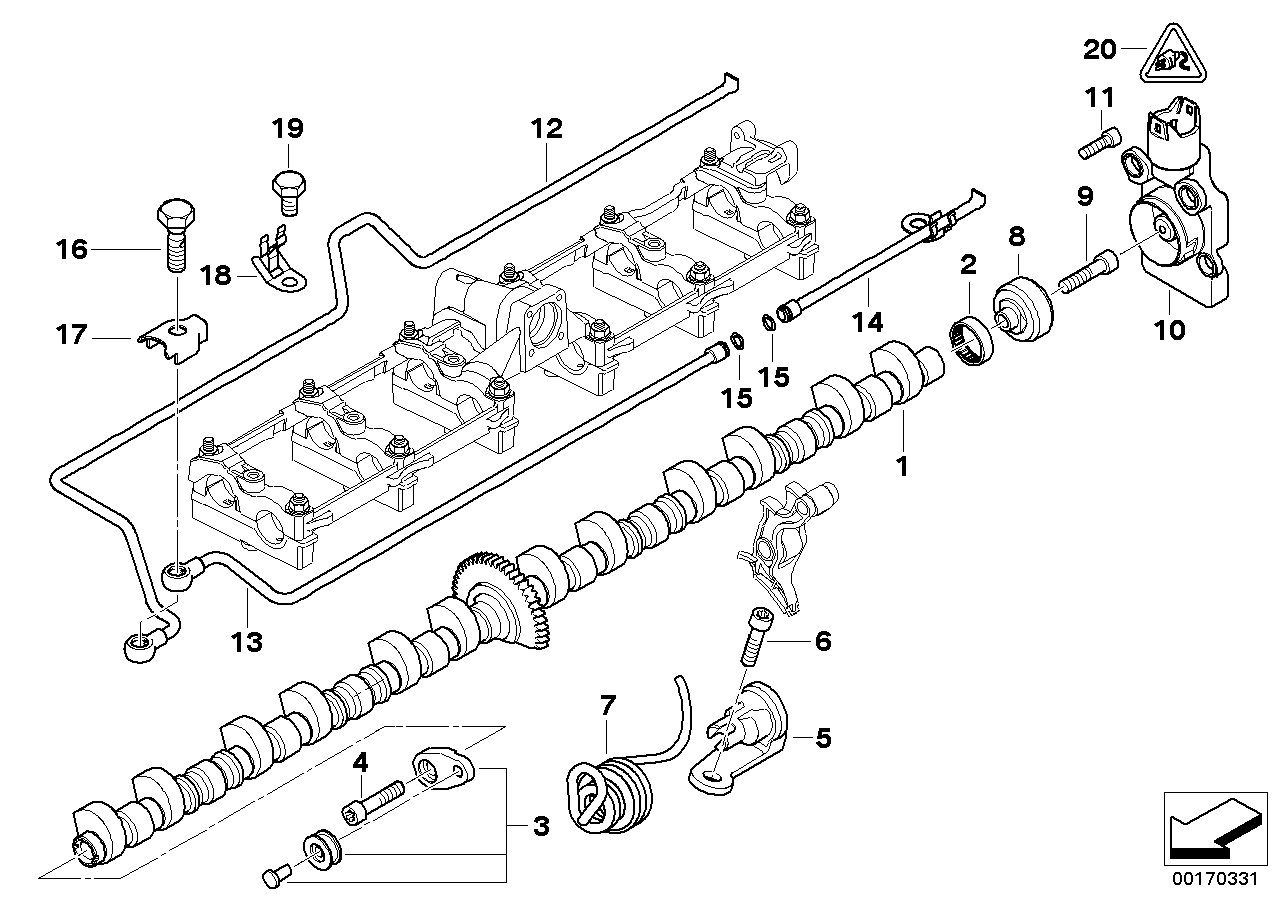 Genuine BMW 11377521587 E65 RR1 Eccentric Shaft (Inc. Phantom EWB, 760Li & 760LiS) | ML Performance UK Car Parts