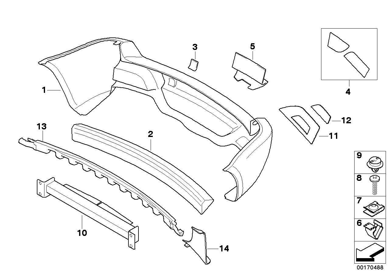 Genuine BMW 51127070204 RR1 E83 Clamp (Inc. Coupé) | ML Performance UK Car Parts