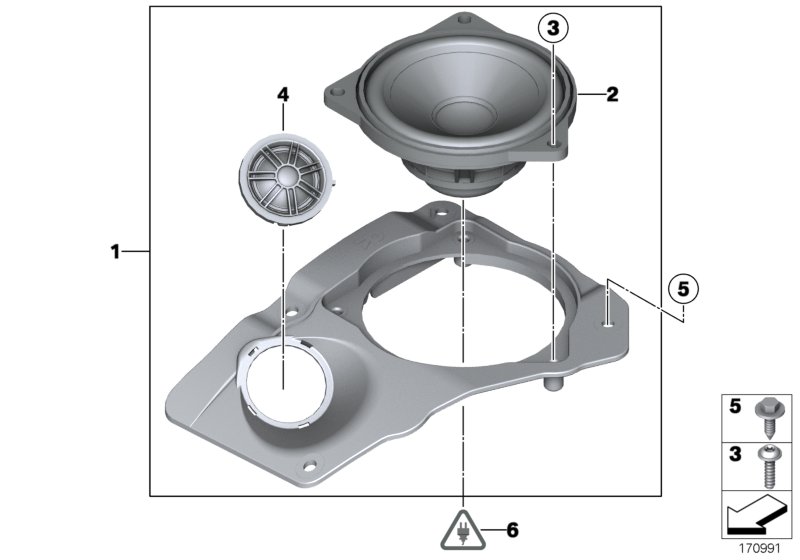 Genuine BMW 65139151971 Top-Hifi Loudspeaker Carrier, Left TOP-HIFI SYSTEM (Inc. 760LiS, 750LiS & 740Li) | ML Performance UK Car Parts