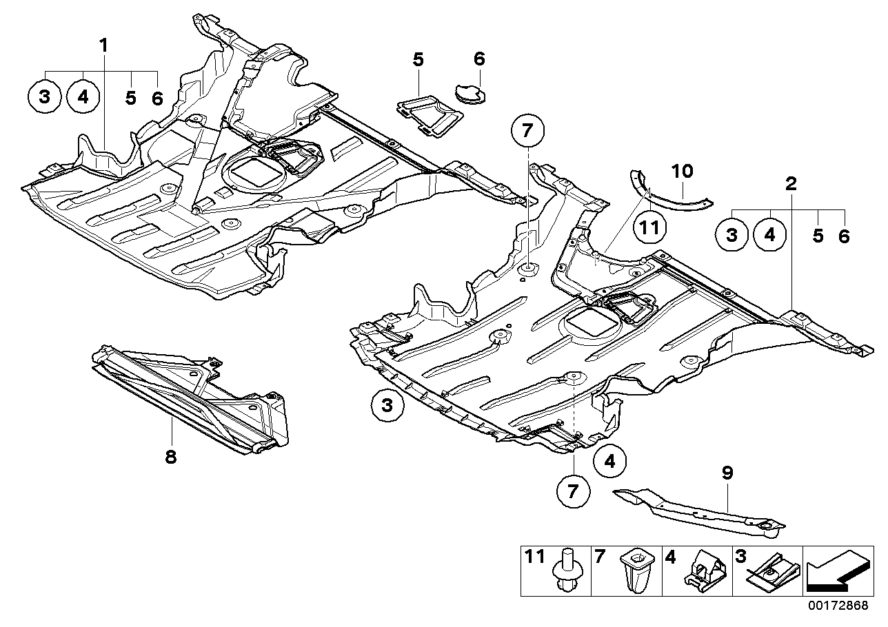 Genuine BMW 51757166252 E88 Underhood Shield (Inc. 118i, 120i & 125i) | ML Performance UK Car Parts